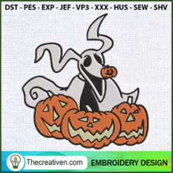 Zero Pumpkin Embroidery Designs Embroidery Design – Digital Download