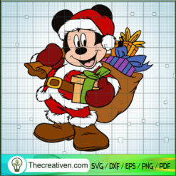 Disney Mickey Christmas SVG Cut File for Cricut & Silhouette