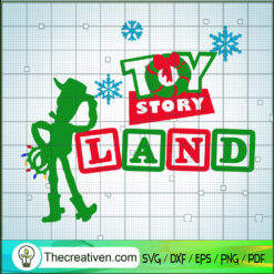 Toy Story Land SVG, Toy Story Christmas SVG, Disney Christmas SVG