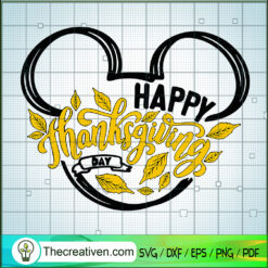 Happy Thanksgiving Day SVG Cut File for Cricut & Silhouette