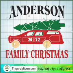Anderson Family Christmas SVG, Christmas Tree SVG, Merry Xmas SVG