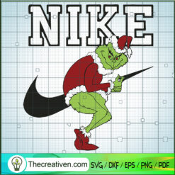 Nike x Grinch SVG, Nike Christmas SVG, Grinch Movies SVG