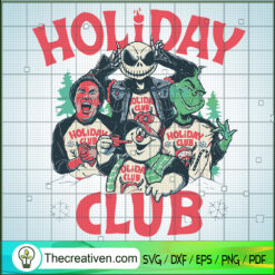 Holiday Club SVG Cut File for Cricut & Silhouette