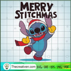 Merry Stitchmas SVG, Stitch Christmas SVG, Funny Christmas SVG