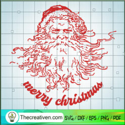 Merry Christmas SVG, Santa Christmas SVG, Love Christmas SVG