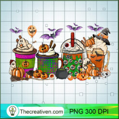 Halloween Coffee PNG, Halloween Drink PNG, Spooky Season Sublimation
