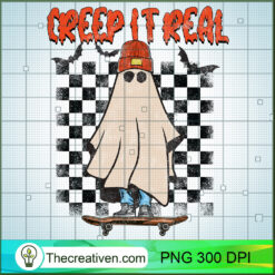 Creep It Real PNG, Retro Ghost PNG, Funny Ghost Halloween Sublimation