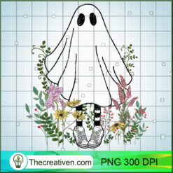 Vintage Floral Ghost PNG Clipart – Transparent Download