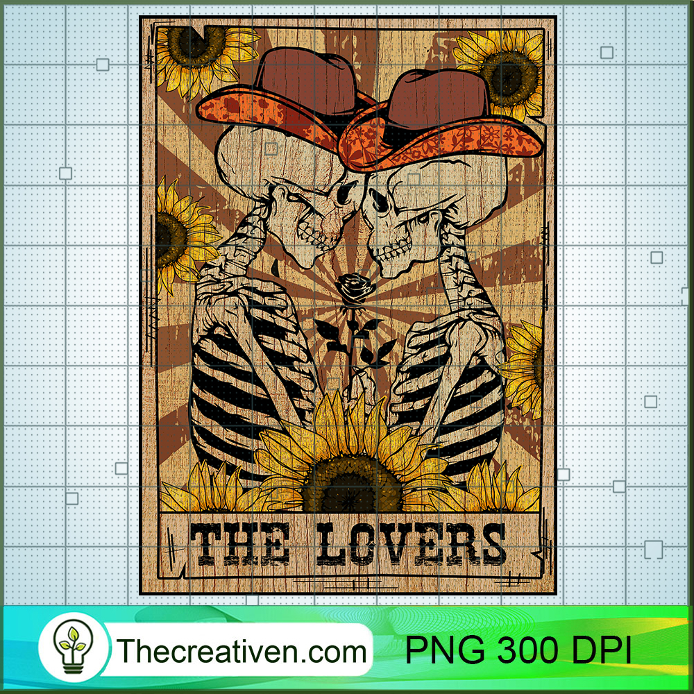 The Lovers PNG, Cowboy Skeleton PNG, Love In Desert Sublimation 1 The Lovers PNG, Cowboy Skeleton PNG, Love In Desert Sublimation