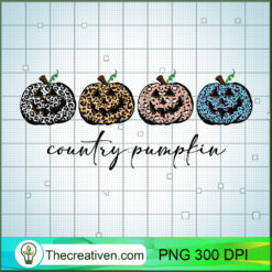 Country Pumpkin PNG, Leopard Pumpkin PNG, Halloween Sublimation