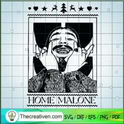 Home Malone SVG, Post Malone x Home Alone SVG, Christmas Movie SVG