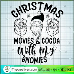 Christmas Movies And Cocoa W SVG Cut File for Cricut