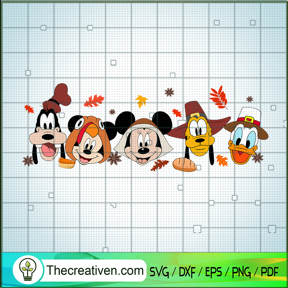 Disney Characters Fall SVG Cut File for Cricut & Silhouette 1 Disney Characters Fall SVG Cut File for Cricut & Silhouette