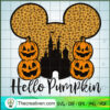 Hello Pumpkin SVG, Leopard Print SVG, Disney Thanksgiving SVG