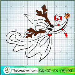 Zero Christmas SVG, Zero Dog Ghost SVG, Funny Christmas SVG