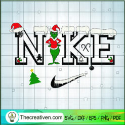 Nike x Grinch Christmas SVG Cut File for Cricut & Silhouette