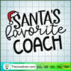 Santa's Favourite Coach SVG, Christmas Sports SVG, Santa Coach SVG