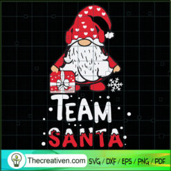 Team Santa SVG, Gnome Santa SVG, Santa Christmas SVG