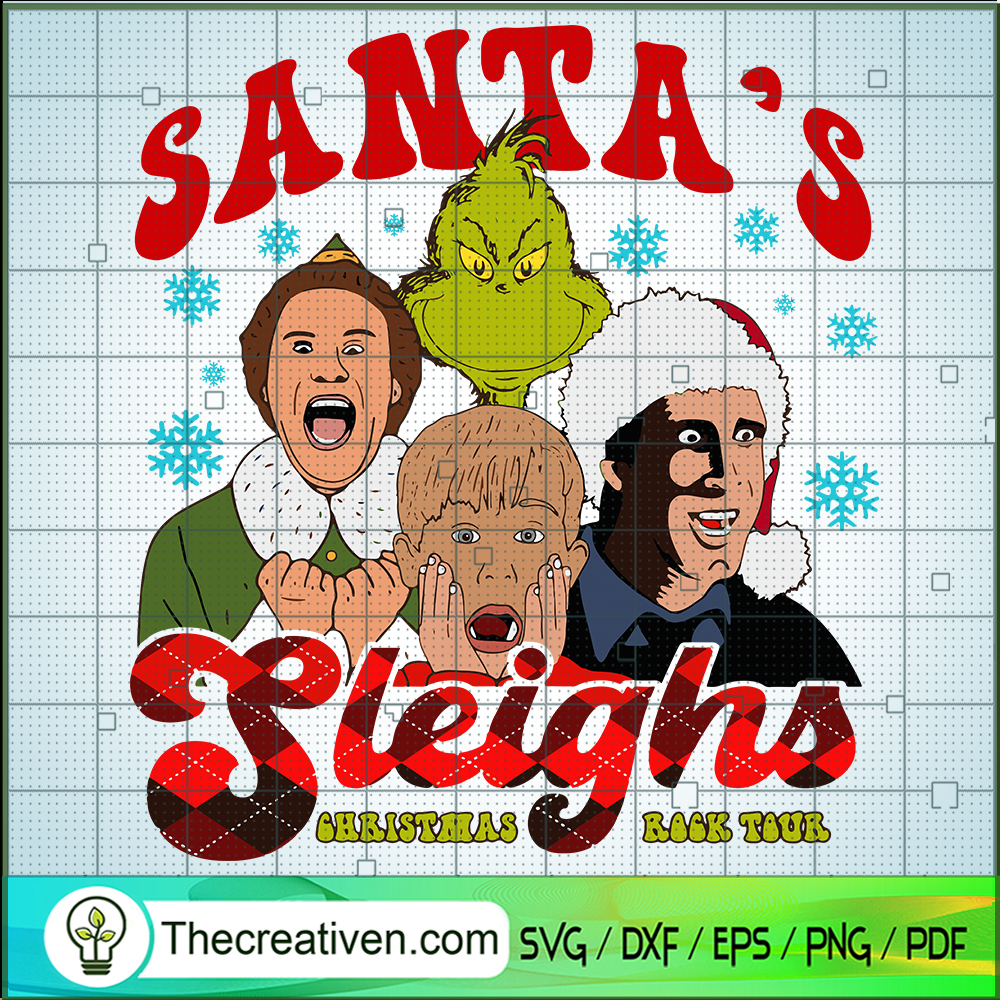 Santa's Sleighs Christmas Ro SVG Cut File for Cricut 1 Santa's Sleighs Christmas Ro SVG Cut File for Cricut