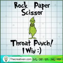 Rock Paper Scissor Throat Pu SVG Cut File for Cricut Design 123053