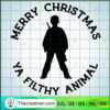 Merry Christmas Ya Filthy Animal SVG Cut File for Cric Design 123054