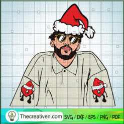 Bad Bunny Christmas SVG, Christmas Holiday SVG, Bad Bunny SVG
