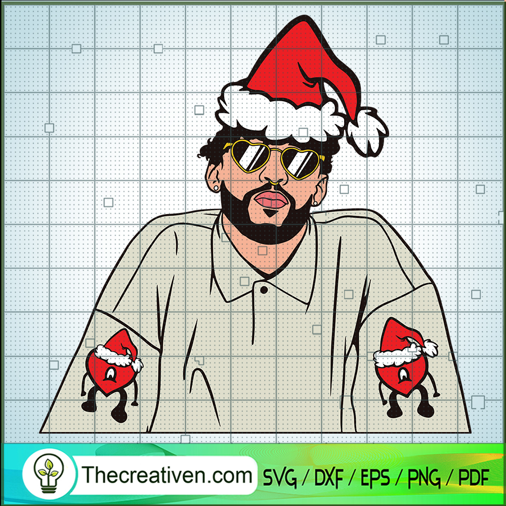 Bad Bunny Christmas SVG, Christmas Holiday SVG, Bad Bunny SVG 1 Bad Bunny Christmas SVG, Christmas Holiday SVG, Bad Bunny SVG