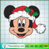Mickey Head Christmas SVG, Mickey Holiday SVG, Disney Christmas SVG