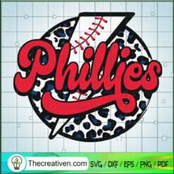Leopard Phillies SVG Cut File for Cricut & Silhouette