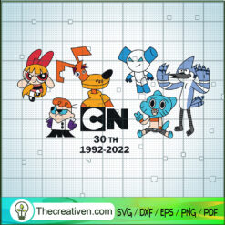 Cartoon Network 30th 1922-2022 SVG Cut File for Cricut & Silhouette