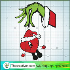 Grinch Hand With Bad Heart SVG Cut File for Cricut & Silhouette