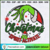 Grinch Christmas Spirit Acti Embroidery Design