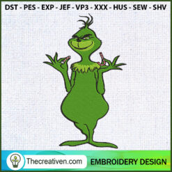 Grinch Crack Candy Embroider Embroidery Design