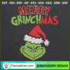 Merry Grinchmas Grinch Face  Embroidery Design