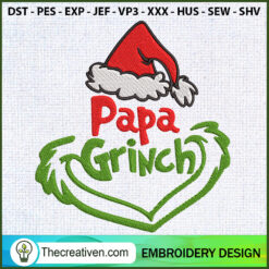 Papa Grinch Embroidery Designs Embroidery Design – Digital Download