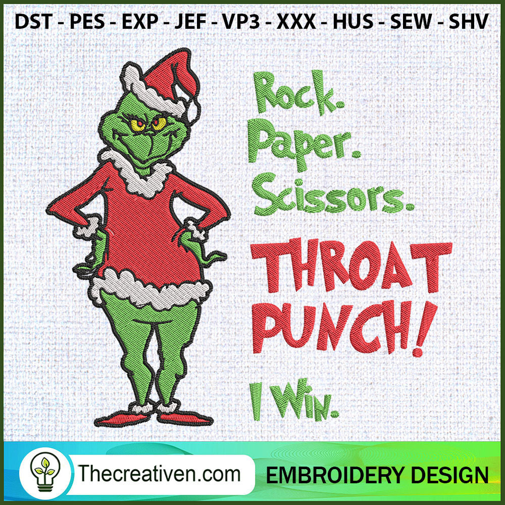 Rock Paper Scissors Throat P Embroidery Design Design 123443 1 Rock Paper Scissors Throat P Embroidery Design Design 123443