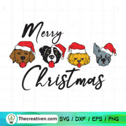Dog Christmas SVG, Merry Christmas SVG, Dog Lover SVG