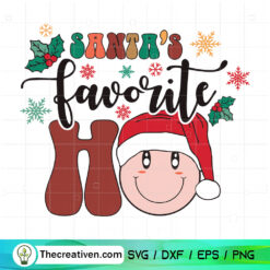 Santa's Favourite Ho SVG Cut File for Cricut & Silhouette
