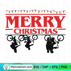 Stranger Things Christmas SVG Cut File for Cricut & Silhouette