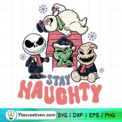 Stay Naughty SVG Cut File for Cricut & Silhouette