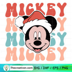 Mickey Groovy Christmas SVG Cut File for Cricut & Silhouette