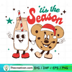 Tis The Season SVG, Disney Christmas SVG, Mickey Cake SVG
