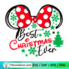Best Christmas Ever SVG, Minnie Christmas SVG, Minnie Ears SVG