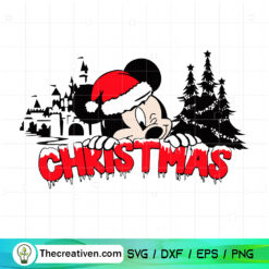 Mickey Christmas Winter SVG Cut File for Cricut & Silhouette