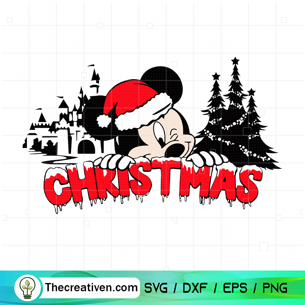 Mickey Christmas Winter SVG Cut File for Cricut & Silhouette 1 Mickey Christmas Winter SVG Cut File for Cricut & Silhouette