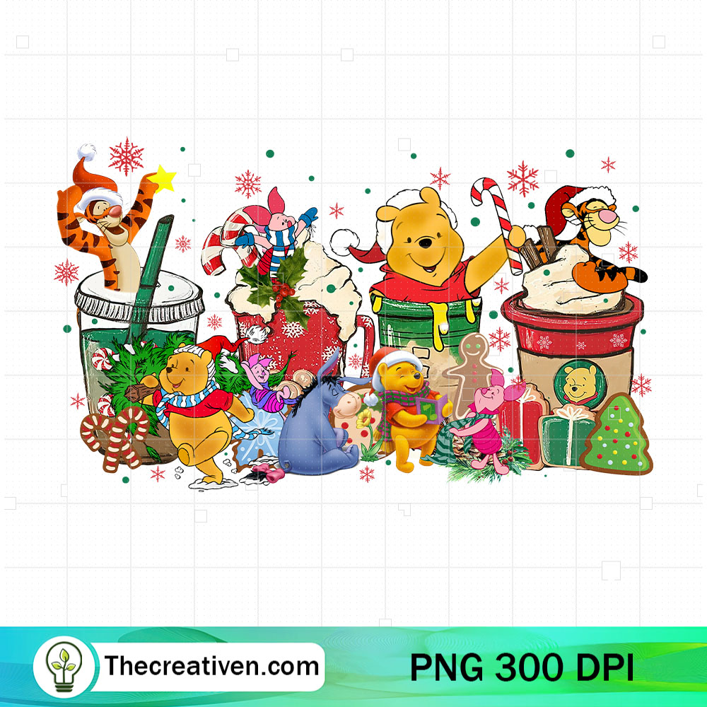 Winnie The Pooh Christmas Drink PNG, Disney Coffee Christmas PNG 1 Winnie The Pooh Christmas Drink PNG, Disney Coffee Christmas PNG