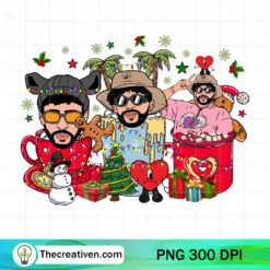 Bad Bunny Christmas Drink PNG, Bad Bunny Christmas PNG