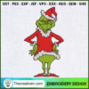 Grinch Santa Stand Embroider Embroidery Design 2 Grinch Santa Stand Embroidery Design