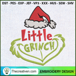 Little Grinch Embroidery Design
