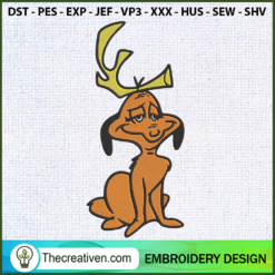 Max The Grinch's Dog Embroidery Design